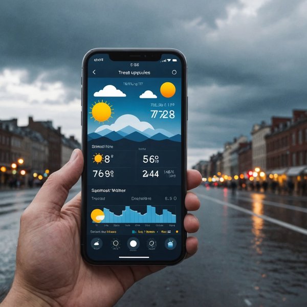 Comment utiliser un smartphone pour suivre l'évolution de la météo en temps réel ?